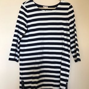 Gap Navy/White Striped Dress